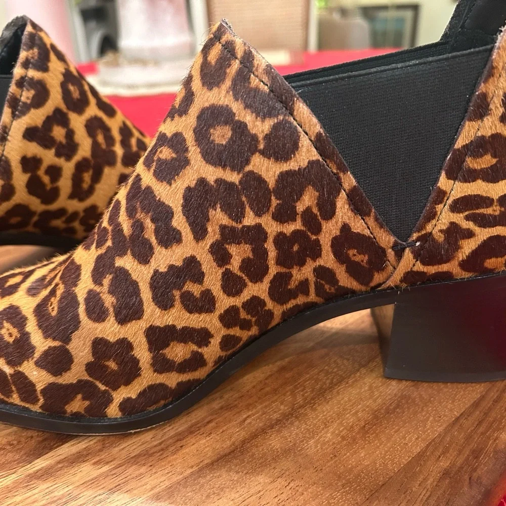Leopard Print Ankle Boots - Picture 2 of 6